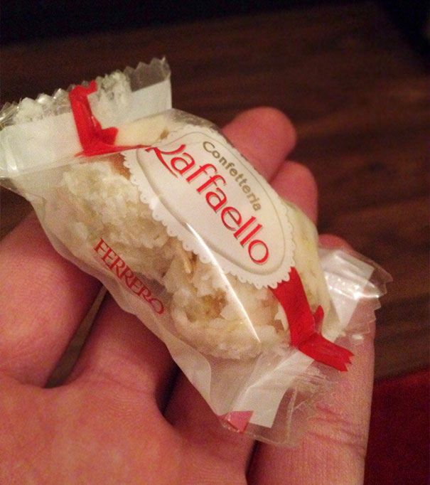 These Two Raffaello Balls Got Packaged Into One Wraper