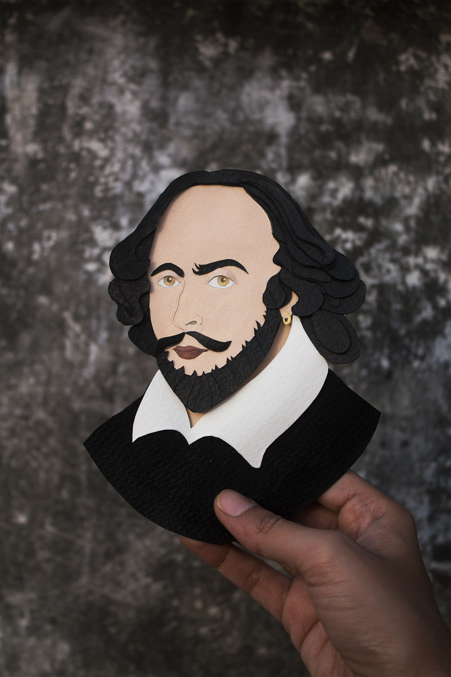 We Created Paper Cut Portrait Of Some Famous Personalities From History And Cinema We Created Paper Cut Portrait Of Some Famous Personalities From History And Cinema