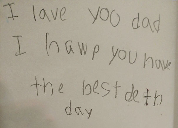 I Turned 40 Yesterday. My 7-Year-Old Made Me A Birthday Card