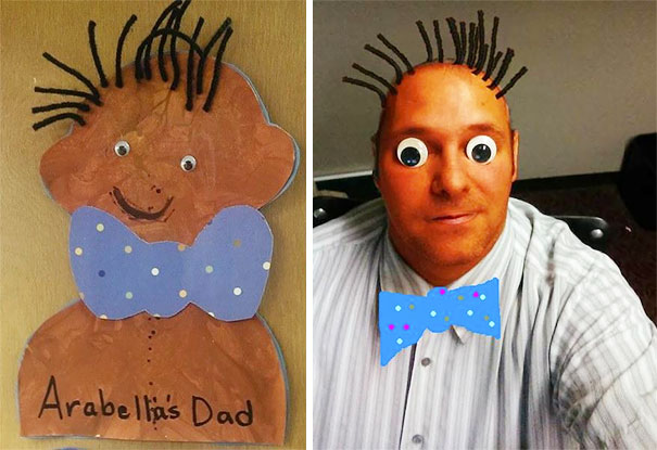 My Daughter Did A Portrait Of Me For Father's Day. I'm Enrolling Her In Art School Tomorrow