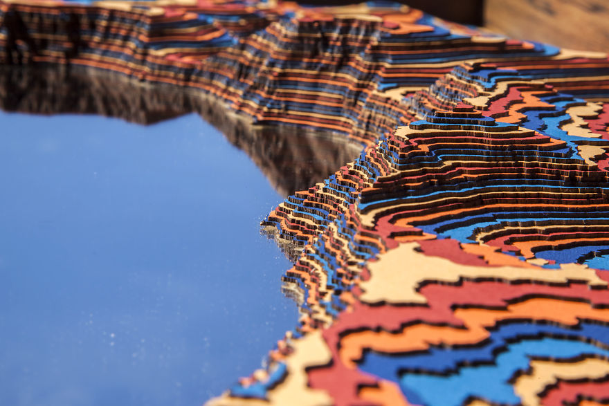 I Made This Crater Lake Sculpture With A Mirror Inside