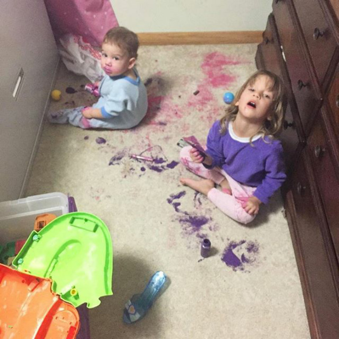 Oh, What's In This Bag Hidden Behind This Big Cabinet? I Have Lots Of Toys, But Something In A Mysterious Bag Must Be Found Out. Paint!
