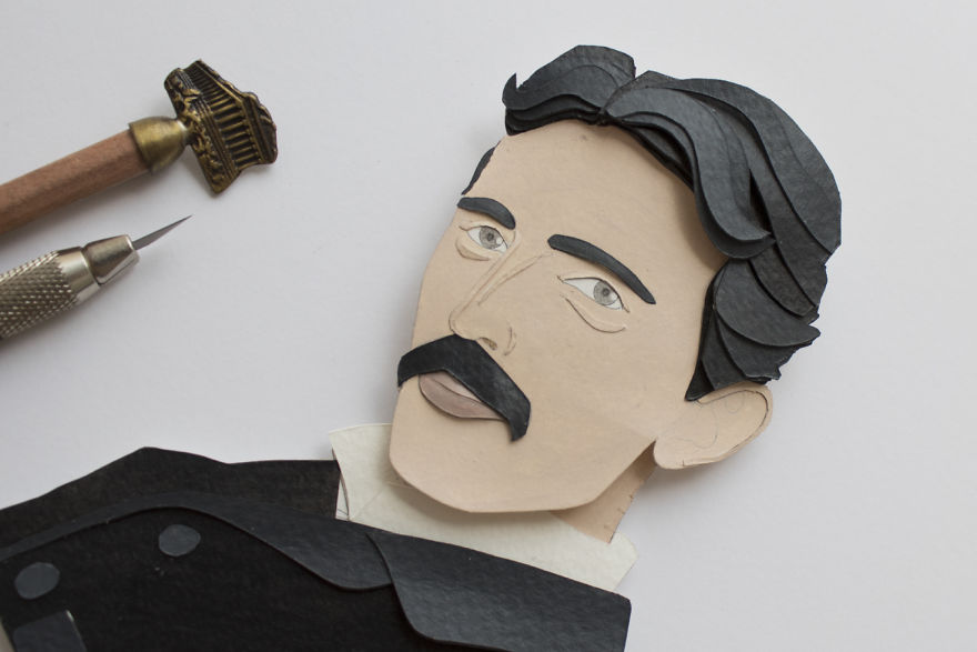 We Created Paper Cut Portrait Of Some Famous Personalities From History And Cinema We Created Paper Cut Portrait Of Some Famous Personalities From History And Cinema