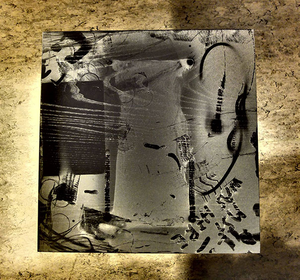 After A Party, This Dusty Table Looks Like Art