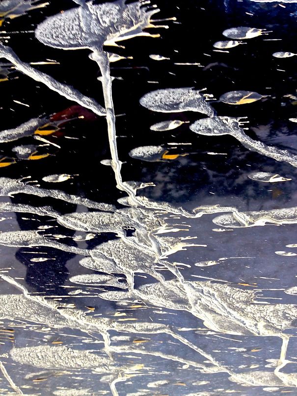 Mud Spattered On Black Car