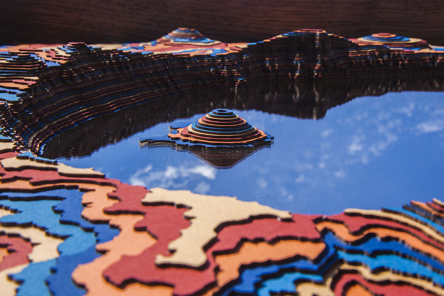 I Made This Crater Lake Sculpture With A Mirror Inside I Made This Crater Lake Sculpture With A Mirror Inside