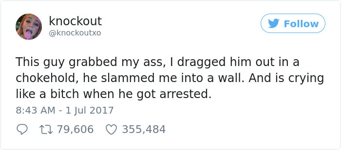 Guy Left In Tears After Trying To Grope Woman, But Not Everyone Agrees She Has Right To Fight Back Like That Guy Left In Tears After Trying To Grope Woman, But Not Everyone Agrees She Has Right To Fight Back Like That