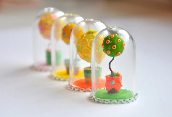 Creating A Mini Topiary Under Glass