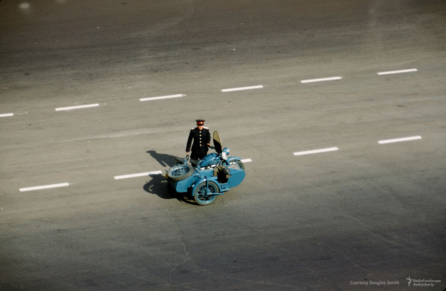 A Policeman, Probably Snapped From The Top Of The US Embassy In Moscow