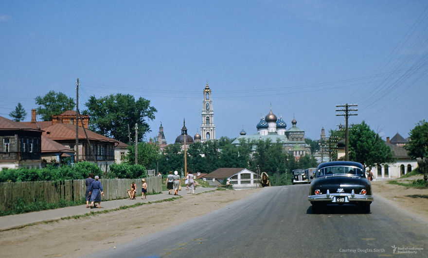Cruising In Convoy Towards The Trinity Lavra Of St. Sergius, A Couple Hours Out Of Moscow
