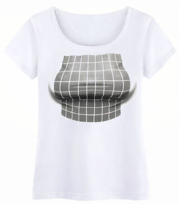 Optical Illusion Boob T-shirt - Wesellanything.co