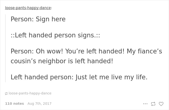 Funny-left-handers-problems