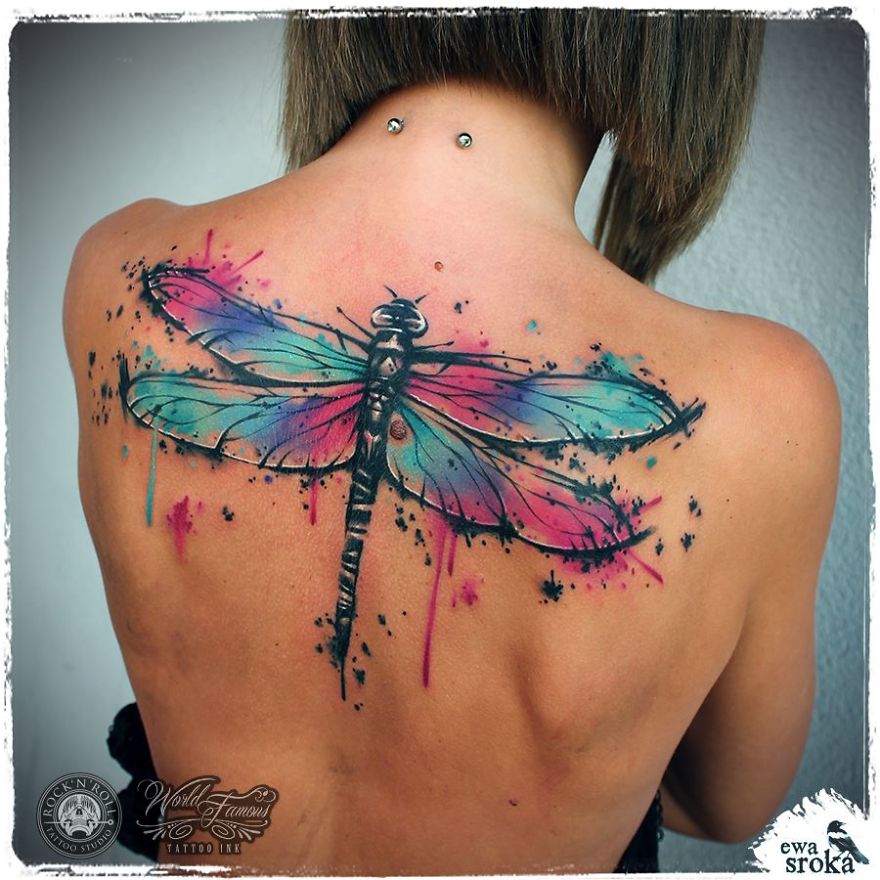 A Great Gallery About Watercolor Tattoos By Ewa Sroka!