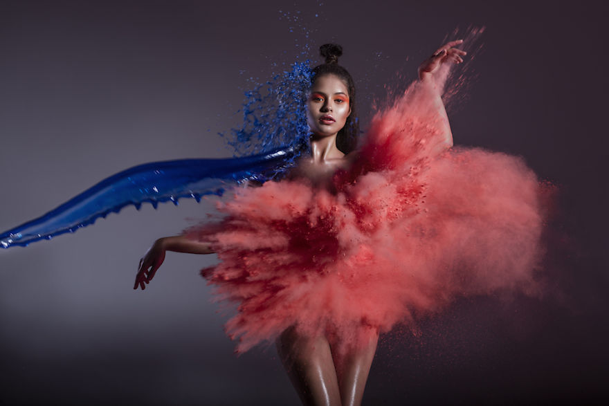 I Dressed Models In Sand, Water, Fire, And Wind I Dressed Models In Sand, Water, Fire, And Wind