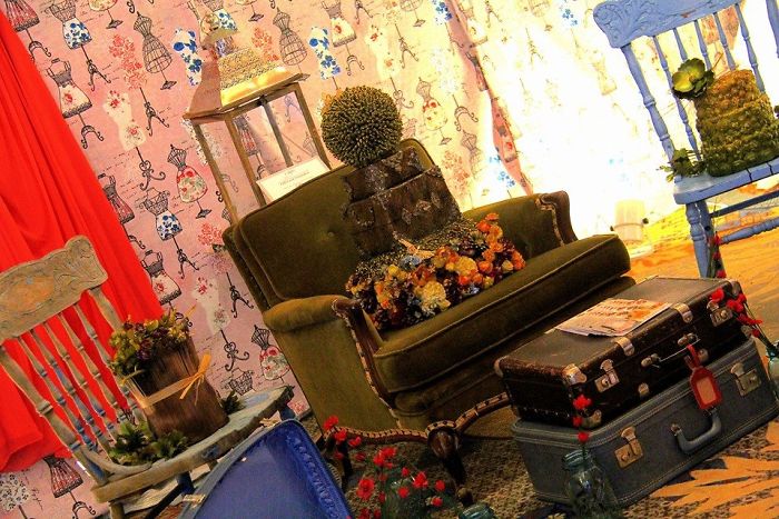 Fondant Garden Themed Cake Trio