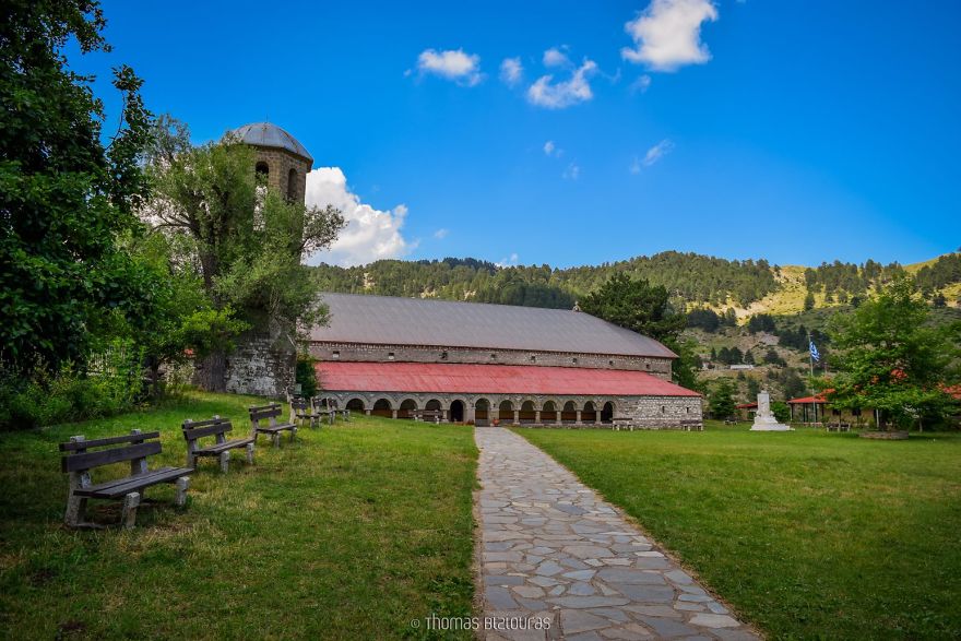 I Found A 100+ Year Old Tree Growing Inside A Church In Greece