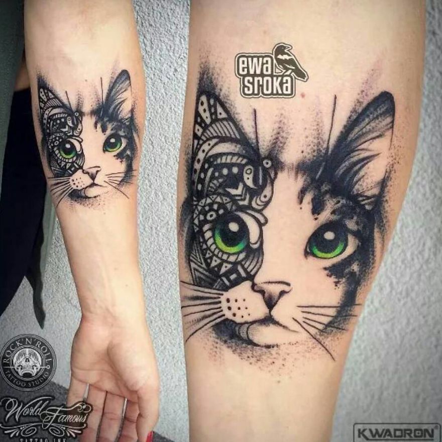 A Great Gallery About Watercolor Tattoos By Ewa Sroka!