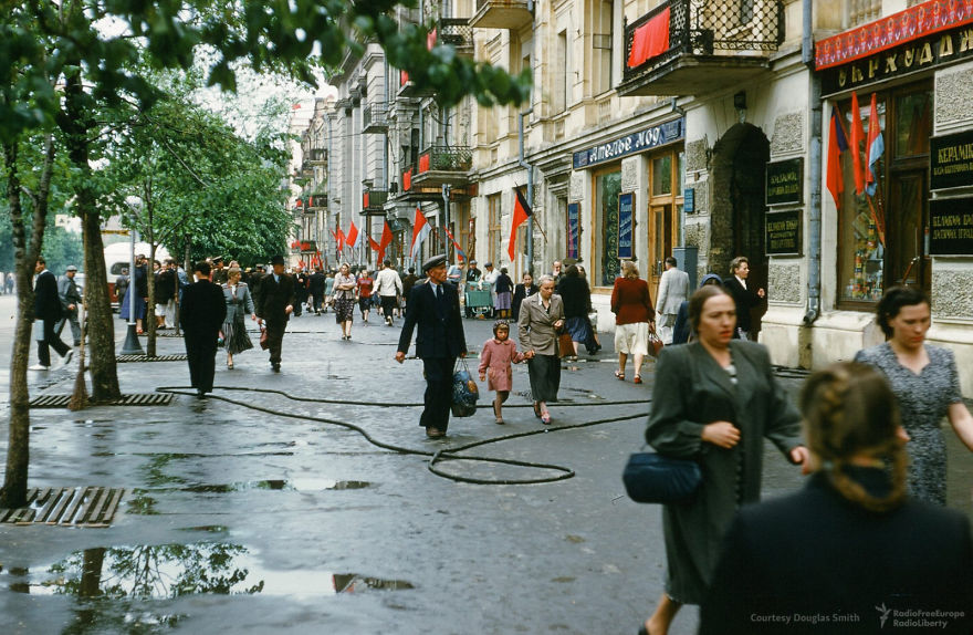 A Street In Central Kiev, Ukraine