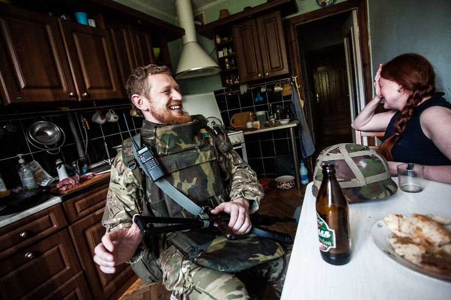 War Isn't Over Yet, Soldiers That Came Back Home From The War Against Russia. Lviv