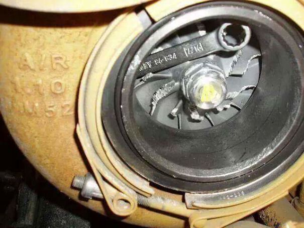 Friend Lost His Wrench, Then Found It After Firing Up The Car