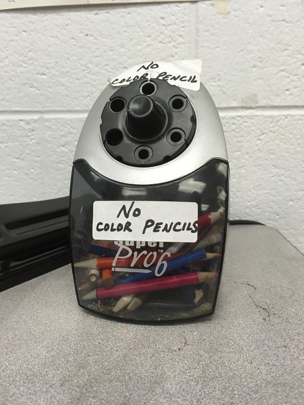 Going The Extra Mile And Actually Putting Them In The Sharpener