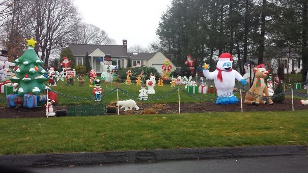 My Neighbor Is Pretty Excited For The Holidays