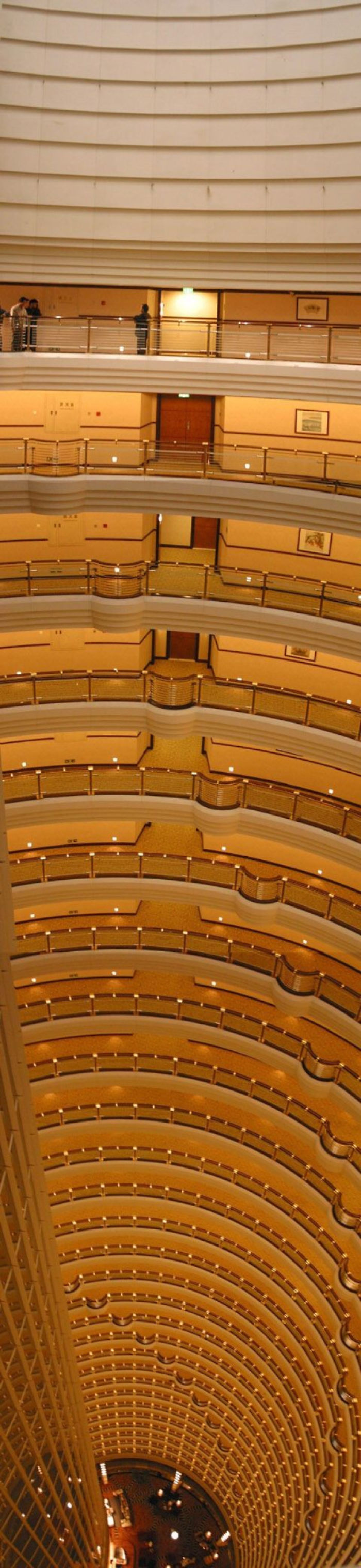 Balconies In The Jin Mao Tower In Shanghai