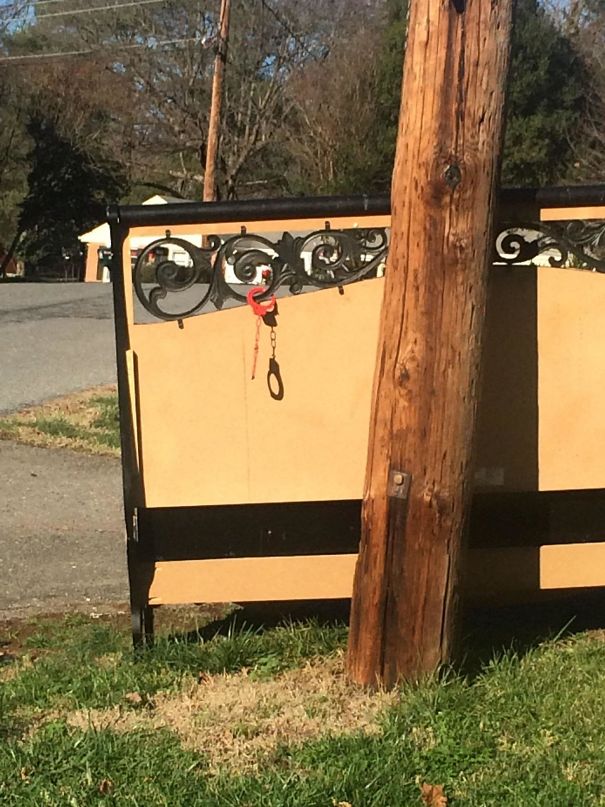 So My Neighbors Put A Headboard Out For The Trash And Apparently Forgot Something