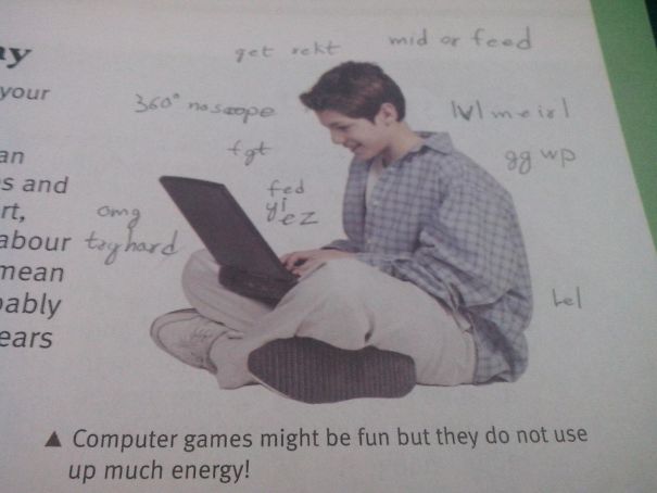 Found This In My 15 Yo Brothers Computer School Book
