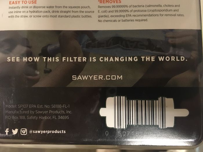 This Sawyer Water Filter