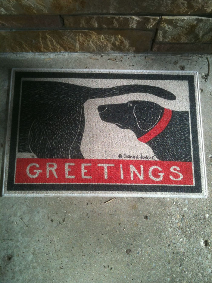 Door Mat At A Customers House I Delivered To Today.