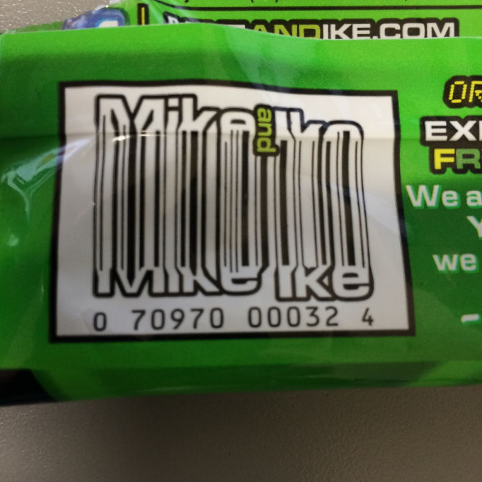 Ok Mike And Ike. You Win The Barcode Award