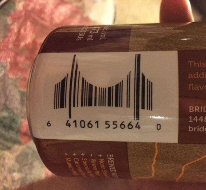 The Barcode On A Beer From "Bridge Brewing Company"