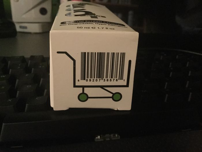 This Screen Cleaner's Barcode