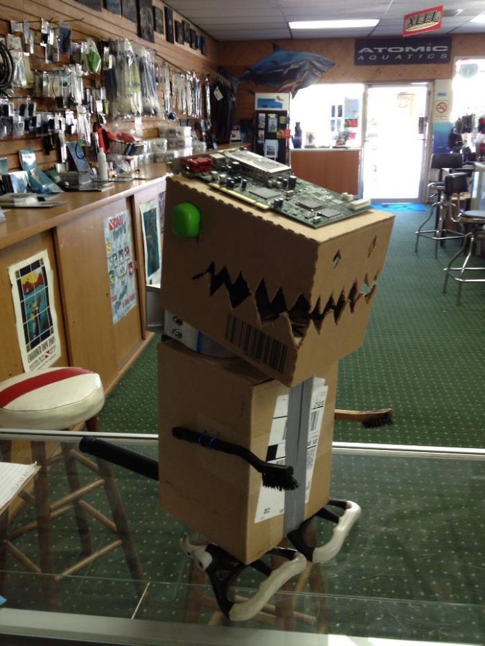 Got Bored, Built A Dinosaur