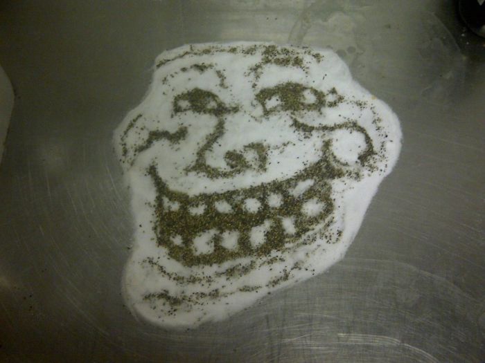 Bored After Work At A Banquet Hall. 2 Cups Of Salt, 1/2 A Cup Of Pepper And An Hour Of Tedious Work