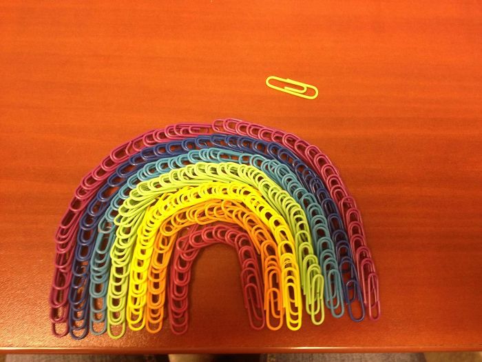 I Was Bored At Work Today (Yellow Paper Clip For Scale)