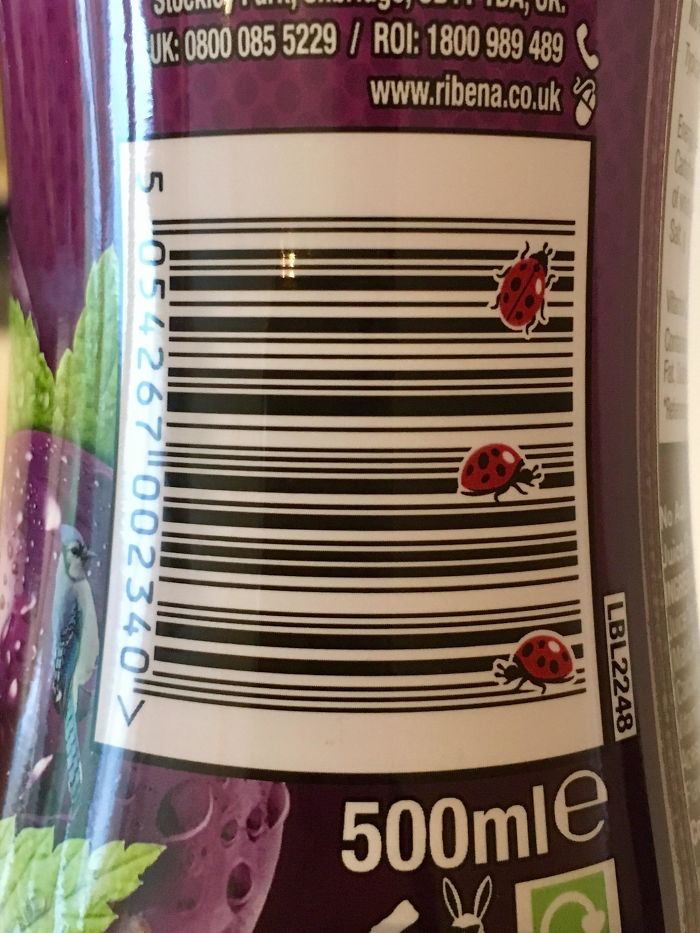 This Ribena Barcode With Bugs