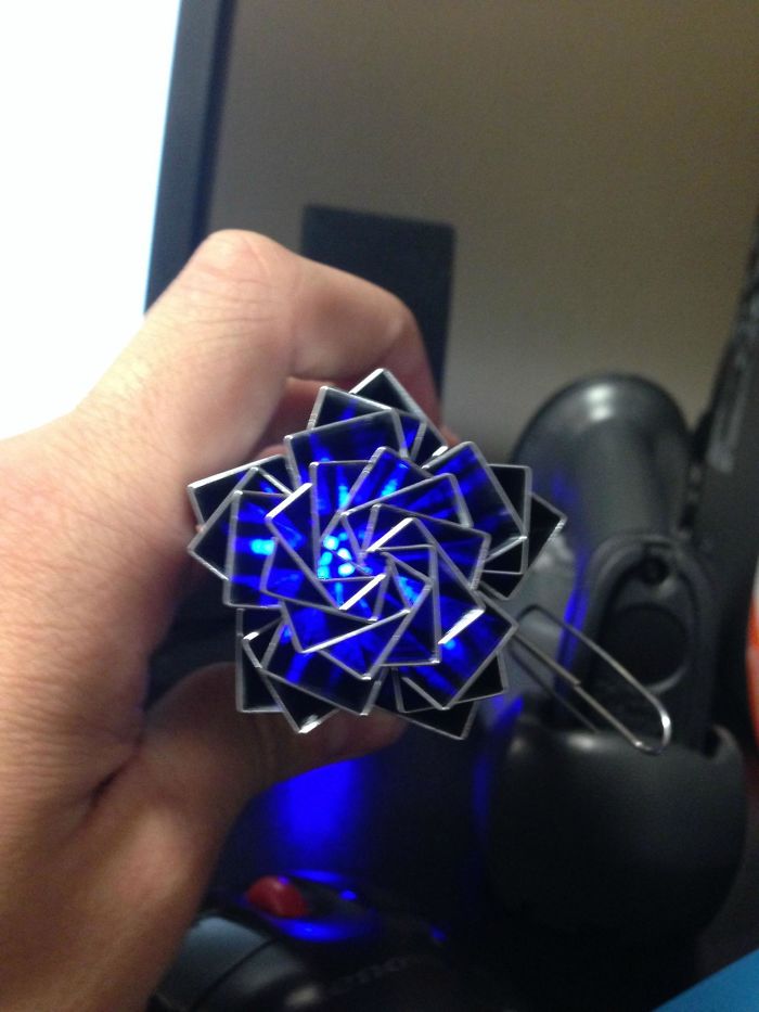 So I Got Really Bored At Work Today So.... Staple Flower