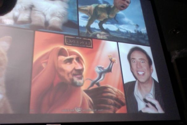 Funny photoshop of Nicolas Cage 