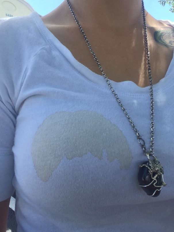 My Friend Spilled Coffee On Herself And The Stain Formed A Beatles Haircut