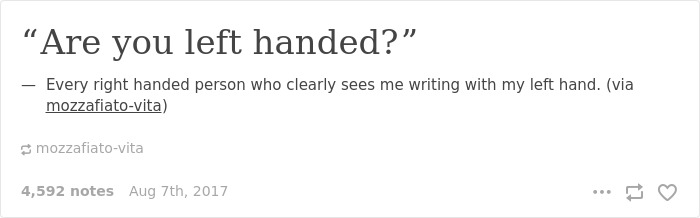 Funny-left-handers-problems