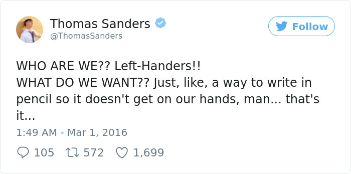 Funny-left-handers-problems