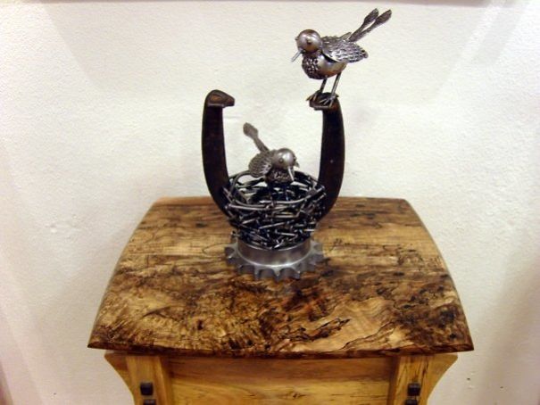 I Create Unique Sculptures From Various Metal Items