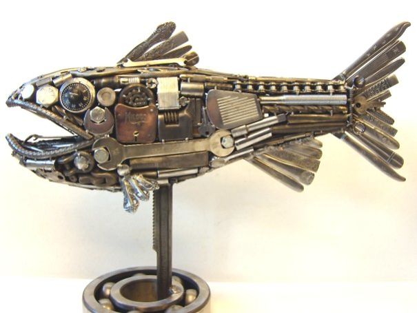 I Create Unique Sculptures From Various Metal Items I Create Unique Sculptures From Various Metal Items