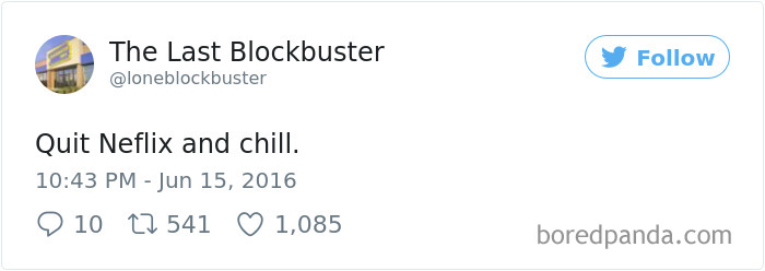 The Last Blockbuster Tweets