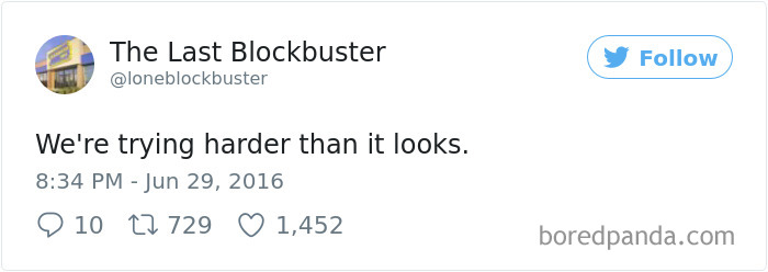 The Last Blockbuster Tweets