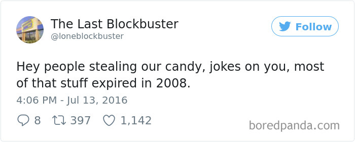 The Last Blockbuster Tweets