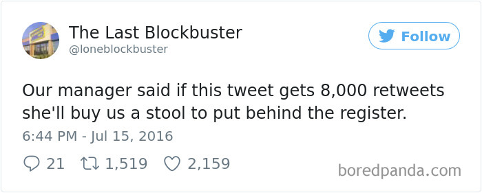 The Last Blockbuster Tweets