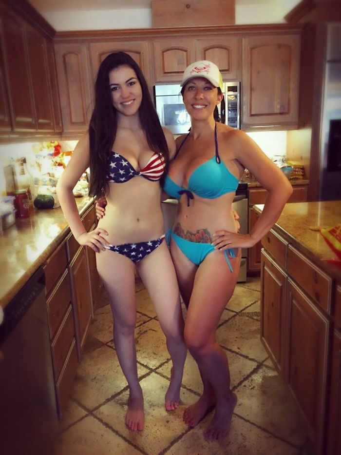 Actress And Model Mikaela Pascal With Her Mother
